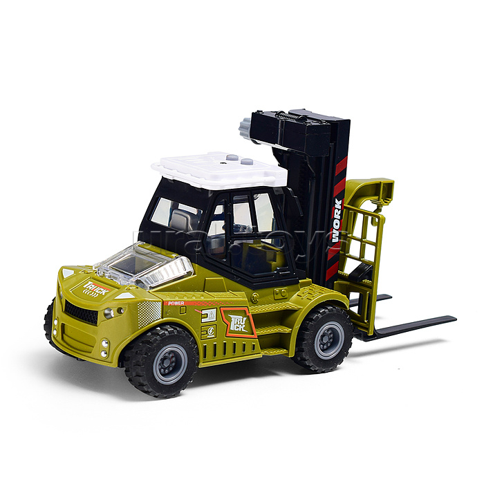 Машина "Вилочный погрузчик 2" 1:43 ( свет,звук) в коробке
