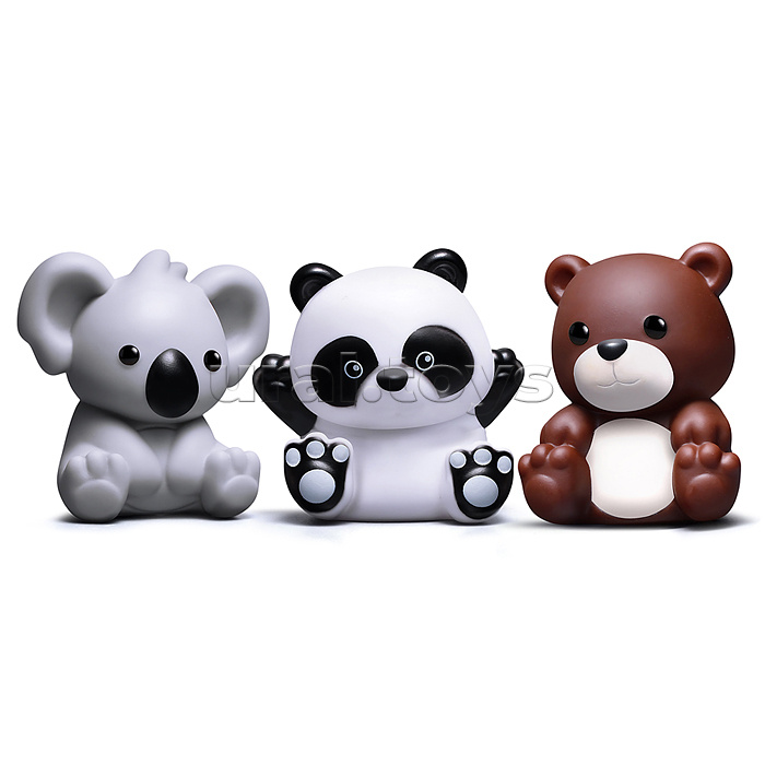 Набор игрушек для купания "Пандочка, мишка и коала" в пакете