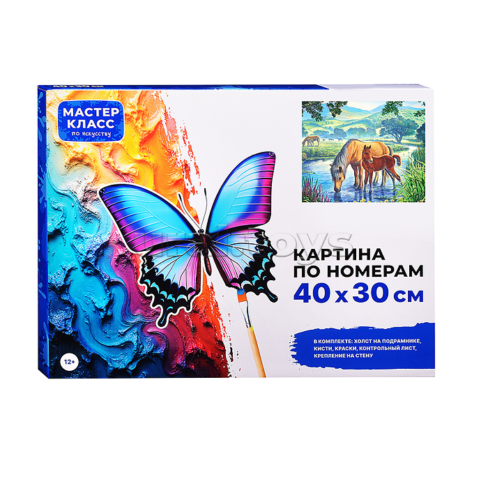 Набор для рисования "Картина по номерам 30х40 см. Семейная прогулка"