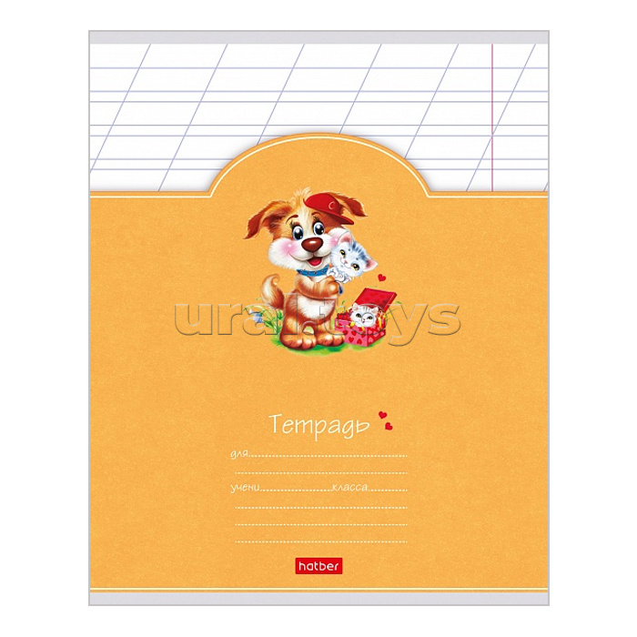 Тетрадь 12л. косая линия "Лохматики"