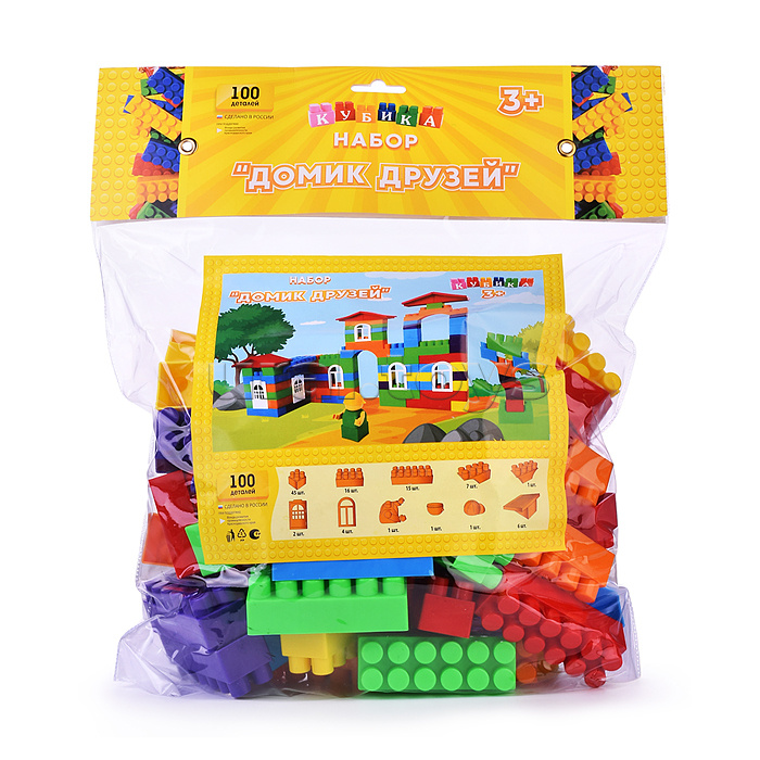 Конструктор "Домик Друзей" 100 деталей