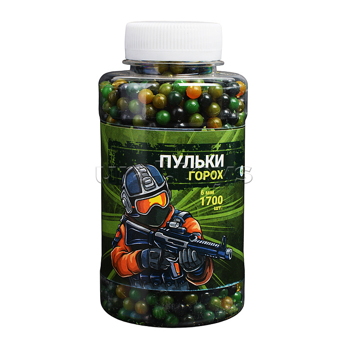Пульки (1700 шт) "Горох" в банке Пульки (1700 шт) "Горох" в банке