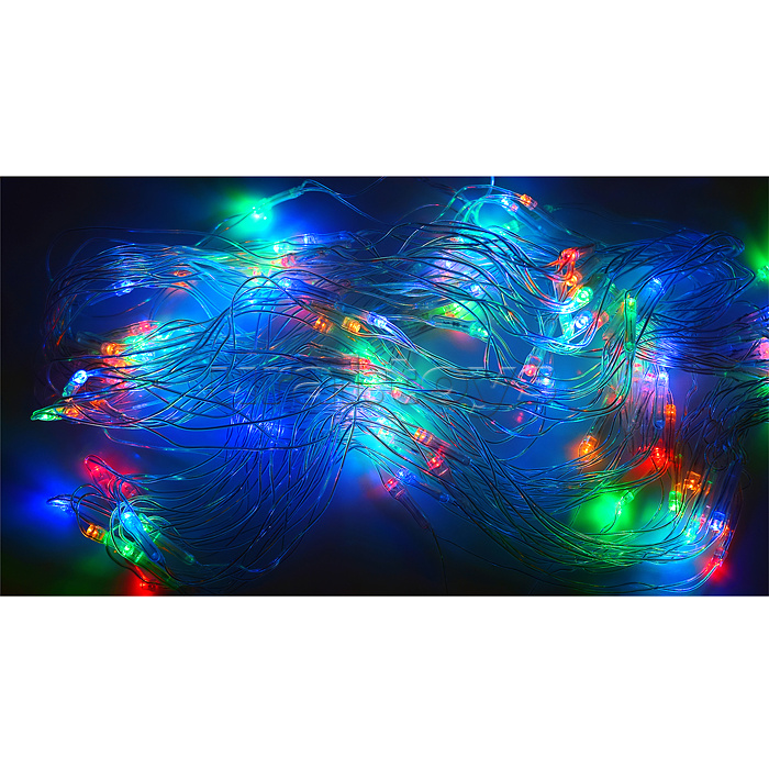 Электрогирлянда светодиодная Сетка, 3*2м, 192 лампы, цветная