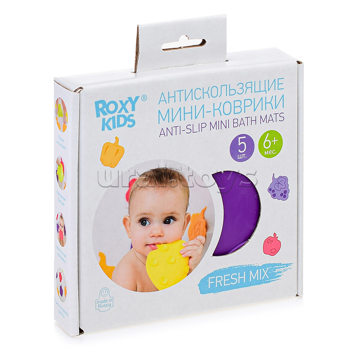 Антискользящие мини-коврики для ванны. Серия FRESH MIX. Цвета в ассортименте. Антискользящие мини-коврики для ванны. Серия FRESH MIX. Цвета в ассортименте.