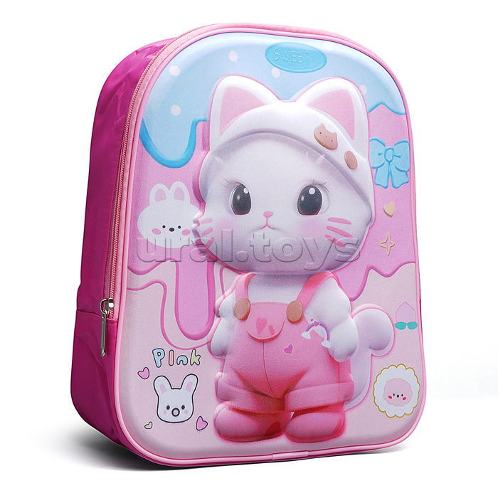 Рюкзак детский "Кошечка" 31.5x26x10 см, 1 отделение, ОПП-упаковка