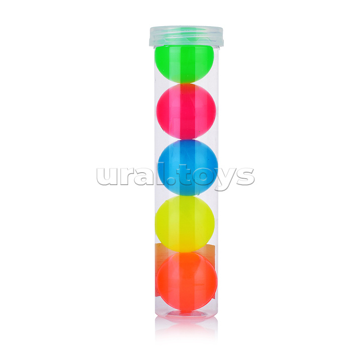 Мяч "Цветная фантазия-1" (4,5 см), со светом, в тубе