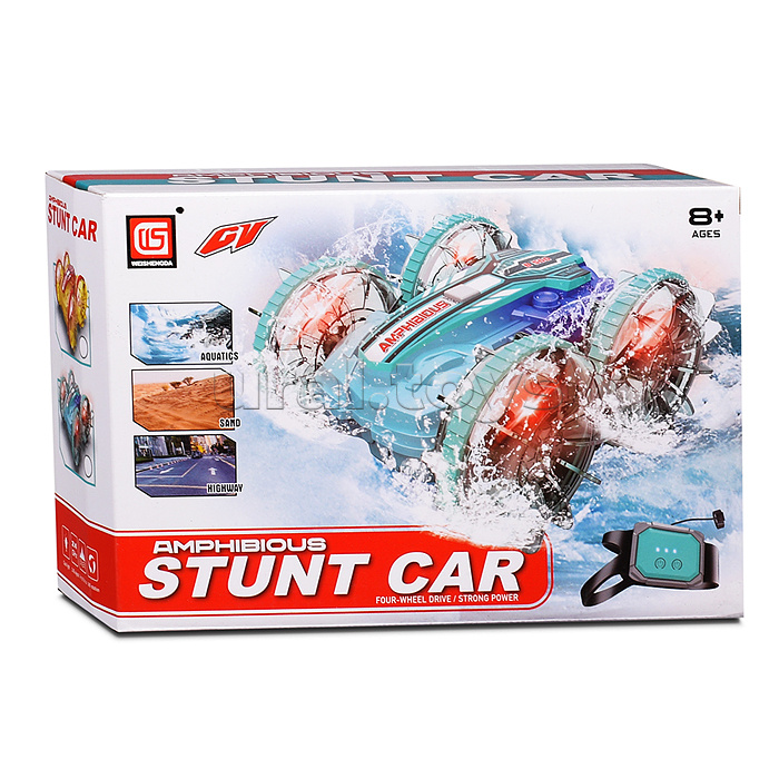 Машина "Амфибия-вездеход" р/у 27 MHz, в коробк