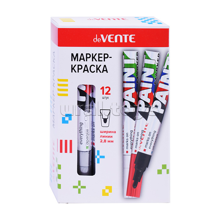 Маркер-краска круглый алюминиевый корпус, с клипом, нитро-основа, пулевидный наконечник, ширина линии 2,8 мм, длина письма 400 м, серебристый Маркер-краска круглый алюминиевый корпус, с клипом, нитро-основа, пулевидный наконечник, ширина линии 2,8 мм, длина письма 400 м, серебристый