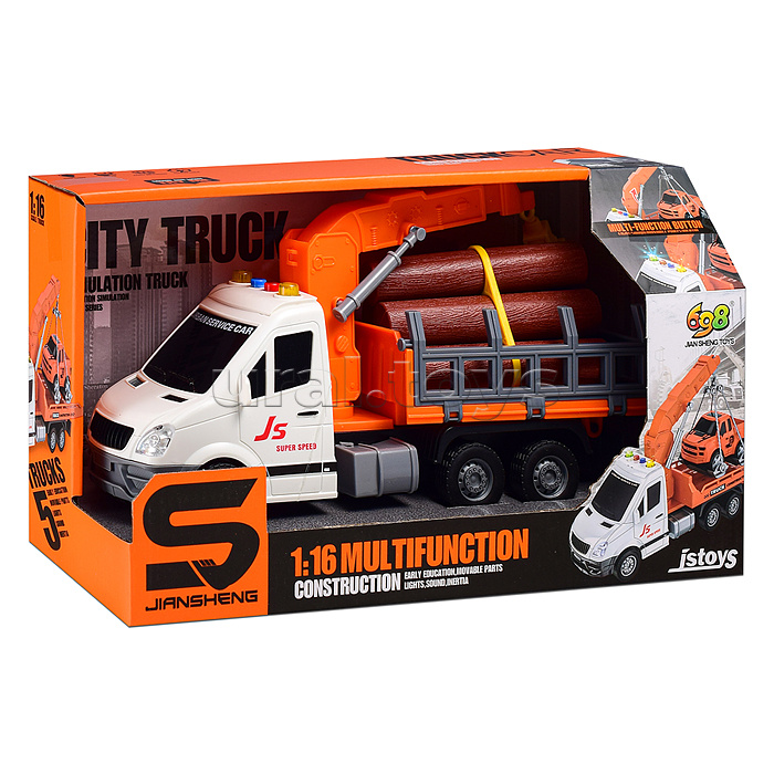 Машина "ЭкоЛесник" 1:16 (свет, звук) в коробке