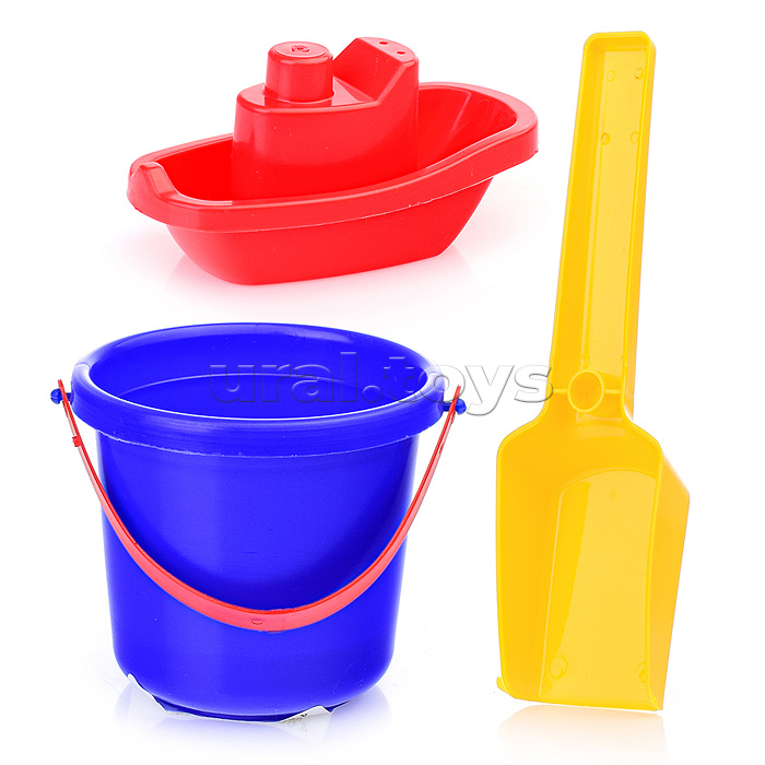 Набор с корабликом "Средний" (ведерко + совок)