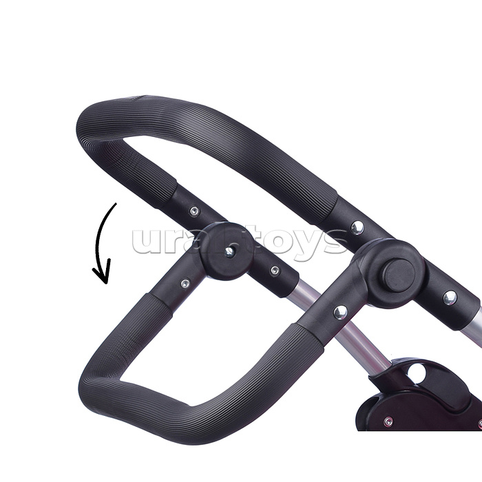 Коляска зима-лето для кукол, металлическая, с люлькой-переноской, с корзиной, цвет вишенка