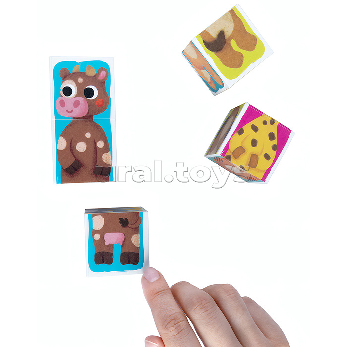 Кубики пластмассовые Умные кубики "Зверопутаница" 6 шт (12 персонажей) Baby Toys Кубики пластмассовые Умные кубики "Зверопутаница" 6 шт (12 персонажей) Baby Toys
