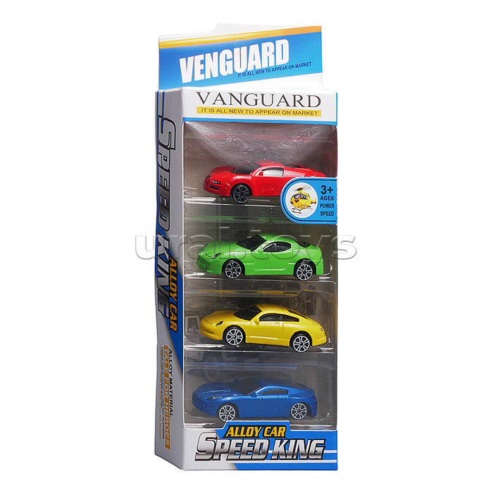 Набор машин "Стальной заезд" в коробке