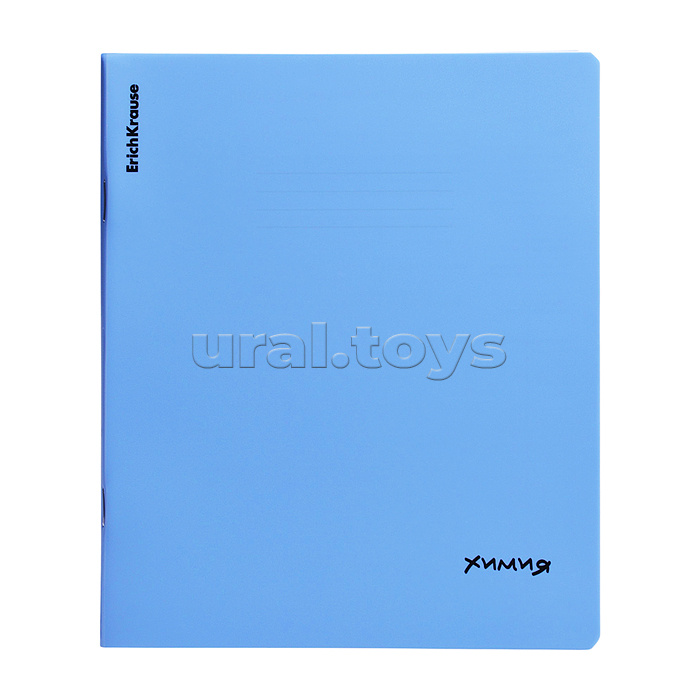 Тетрадь 48 л., клетка, Химия, с пластиковой обложкой, на скобе