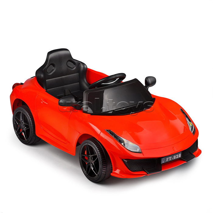 Электромобиль "Скоростной заезд" на аккумуляторе, с р/у управлением, в коробке (красный)
