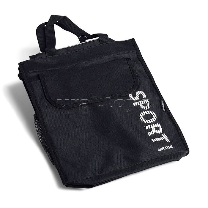 Сумка для дополнительных занятий "Sport" A4+ (36x31x13 см) плотный износостойкий полиэстер с водоотталкивающей пропиткой, с подкладом, 1 отделение на молнии, 1 передний карман на липучке, боковой карман на липучке для стакана-непроливайки, боковой сетчаты