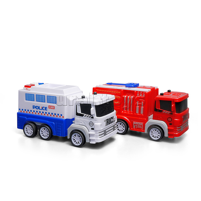 Заправочная станция "Пожарная служба и полиция" в коробке