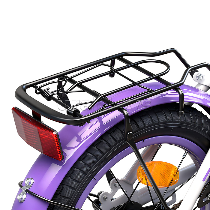 Велосипед 12" Rocket Gem, цвет белый/фиолетовый