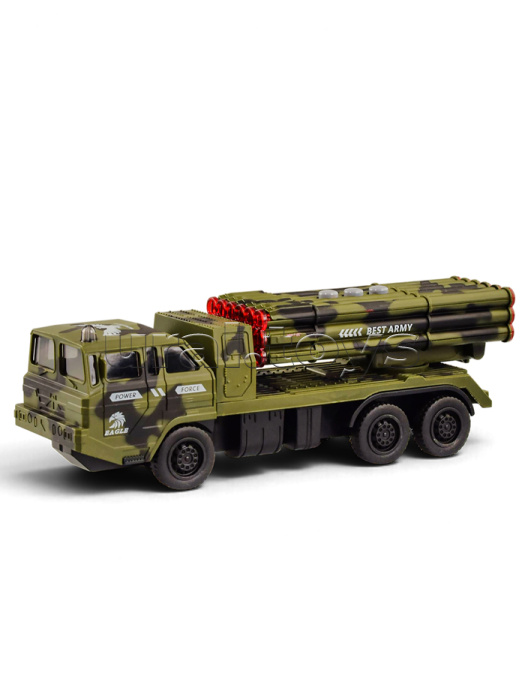 Машина "Военная пусковая установка" (свет, звук) в коробке