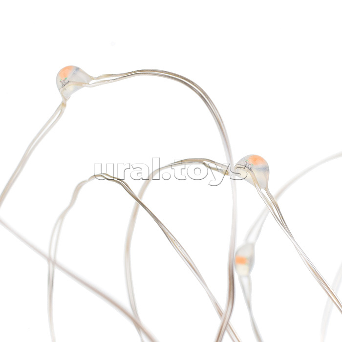 Электрогирлянда светодиодная Роса, 10 м, 100 ламп, синий