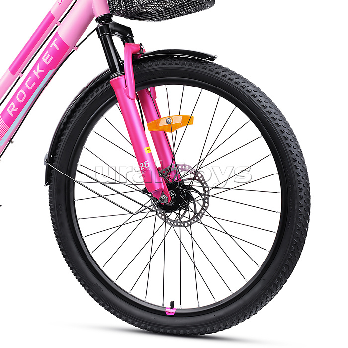 Велосипед 26" Rocket lady Steel 26, цвет розовый, размер 17"