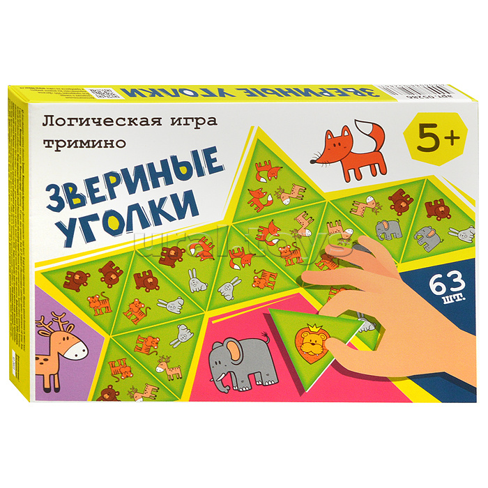 Игра логическая Тримино "Звериные уголки"