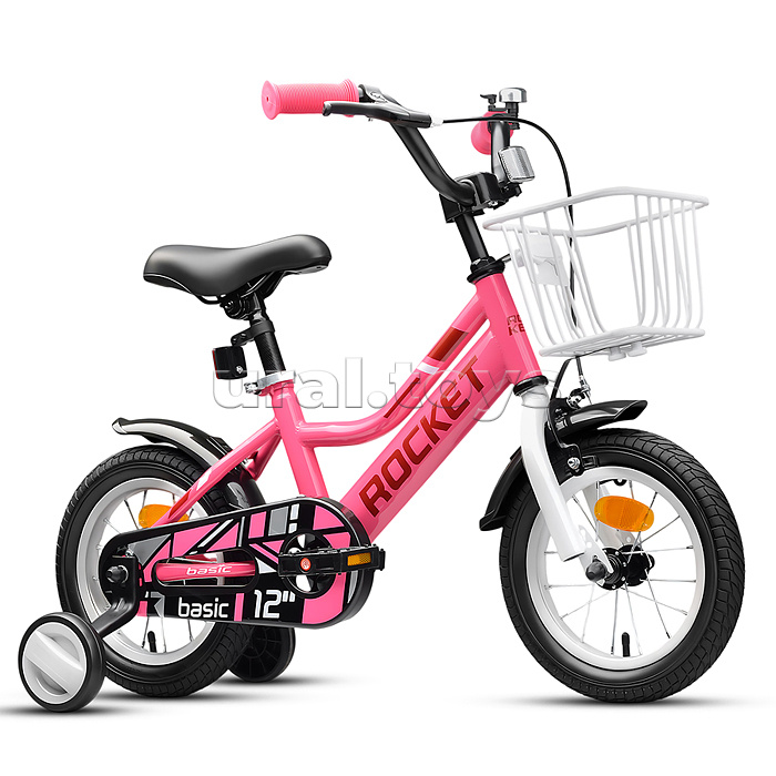 Велосипед 12" Rocket Basic, цвет розовый