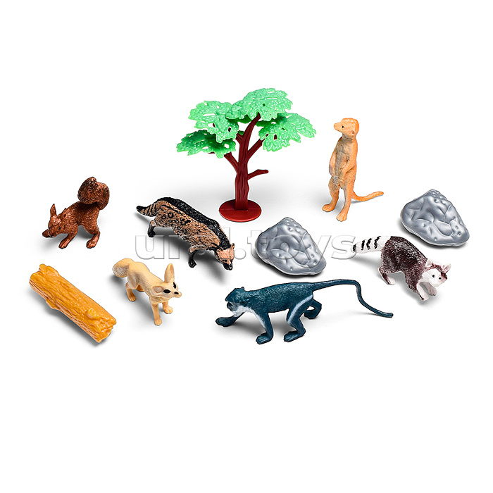 Набор животных "Лесной отряд" в пакете