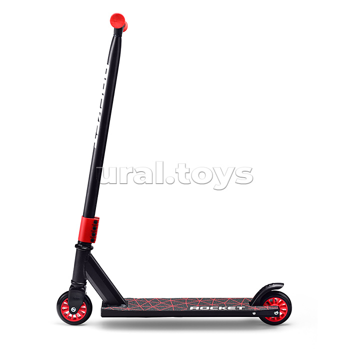 Самокат-снегокат трюковой в коробке (красный)