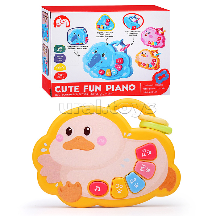 Пианино "Музыкальная утка" (на батарейках) в коробке