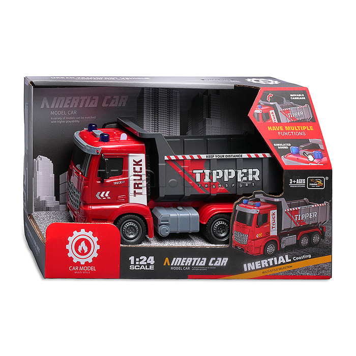 Машина "Грузовой Лидер" на батарейках, в коробке