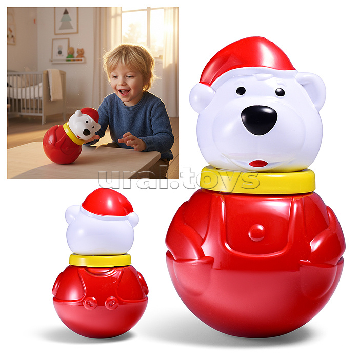 Неваляшка малая "Белый медведь" (п/пакет)