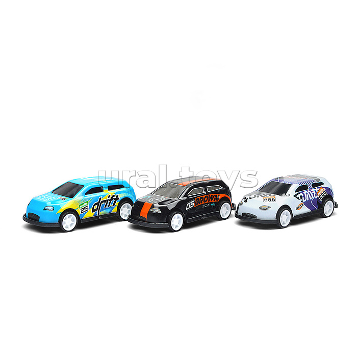 Автовоз "АвтоЭкспресс" с набором гоночных машинок, под колпаком