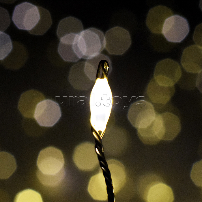 Электрогирлянда 3м, 100 ламп, теплый