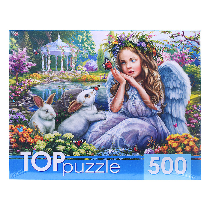 Пазлы 500 TOPpuzzle "Ангелочек и кролики"