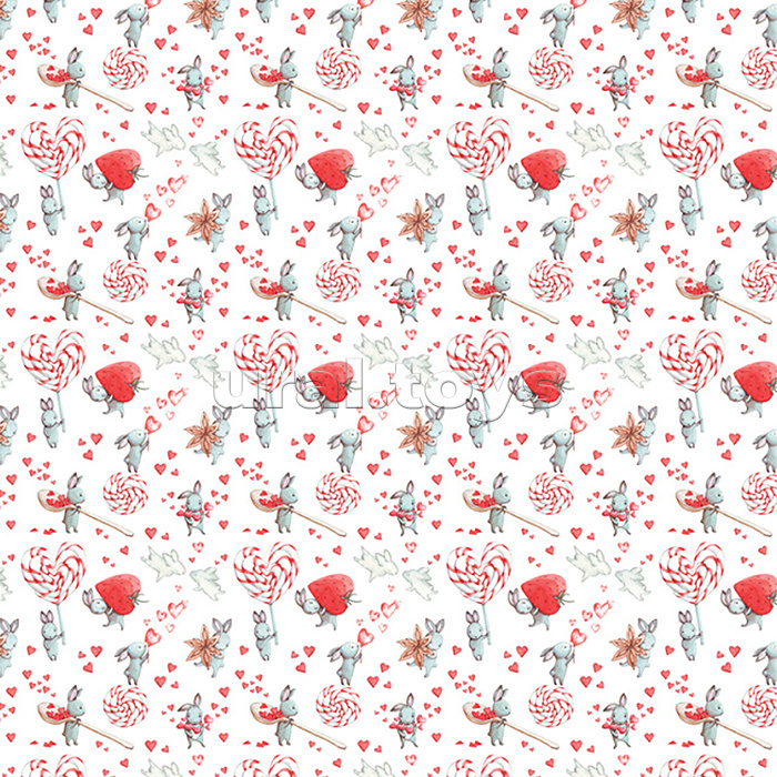 Упаковочная бумага глянц. 70*100см, "Love", 80 г/м2, ассорти, 4 дизайна Упаковочная бумага глянц. 70*100см, "Love", 80 г/м2, ассорти, 4 дизайна