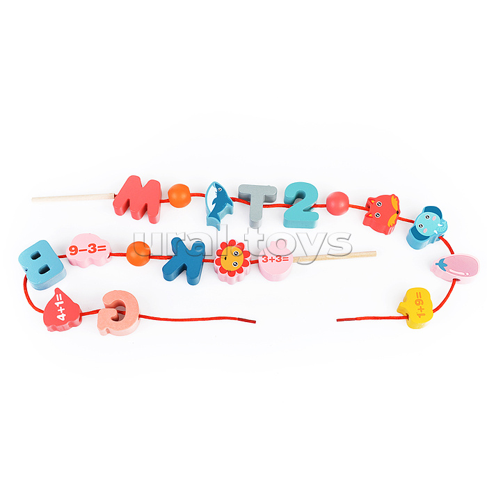 Шнуровка "Животные" Mix, 122 предмета в пакете