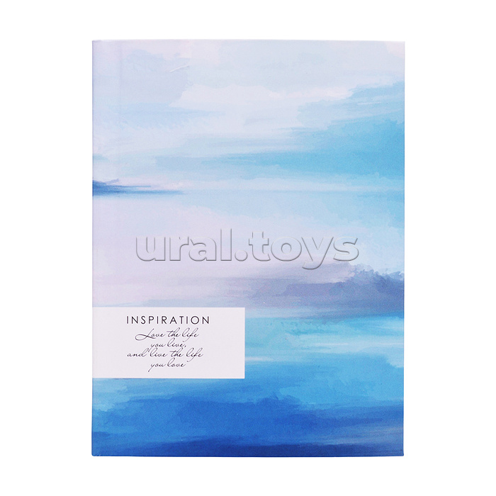 Ежедневник А6, 128л. недатированный "Мечты о море" Интегральный переплет, ламинация soft touch