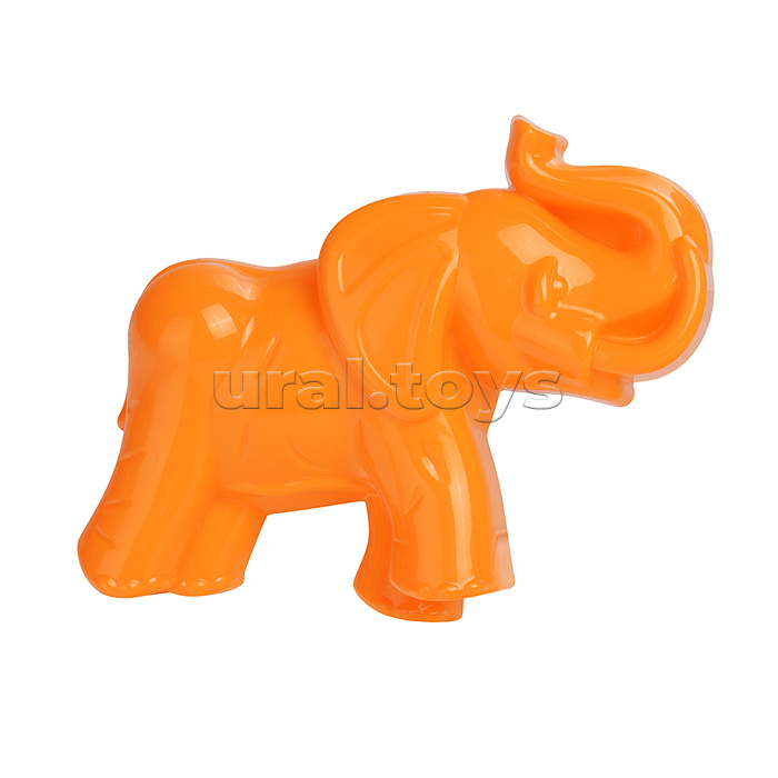 Набор №318: ведро-цветок среднее №3, лопатка №5, формочки (мамонт + динозавр №1 + динозавр №2)