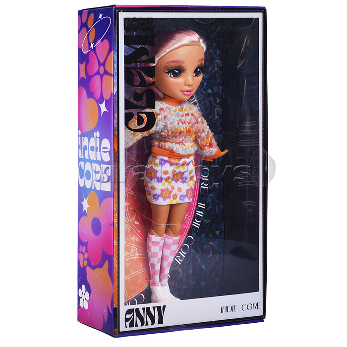 Модная кукла коллекция Glam Core, Энни Indie Core, в розовом костюме, 27см