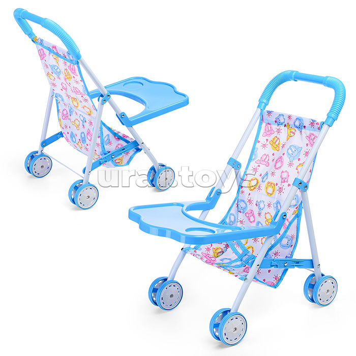 Коляска для кукол (металлическая, складная, прогулочная, цвет в ассортименте)