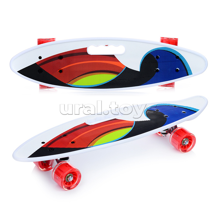 Скейт детский ROCKET 60 см, колеса PU, светятся, подшипники ABEC-7 Скейт детский ROCKET 60 см, колеса PU, светятся, подшипники ABEC-7