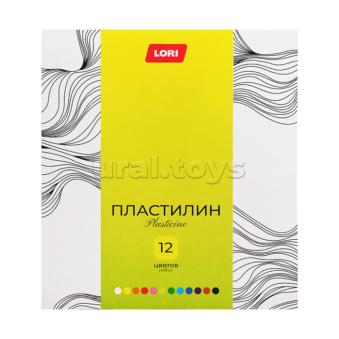 Пластилин "Классика" 12 цв, 20 гр, пенал