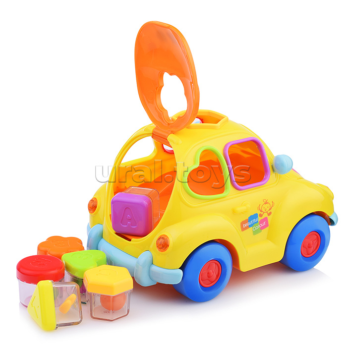 Сортер-машинка "Автошка" на батарейках, в коробке