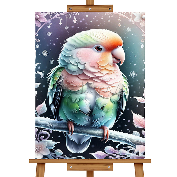 Мозаика алмазная "Попугайчик" 20*30см