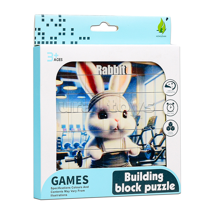 Мозаика "Спортивный зайчик" в коробке