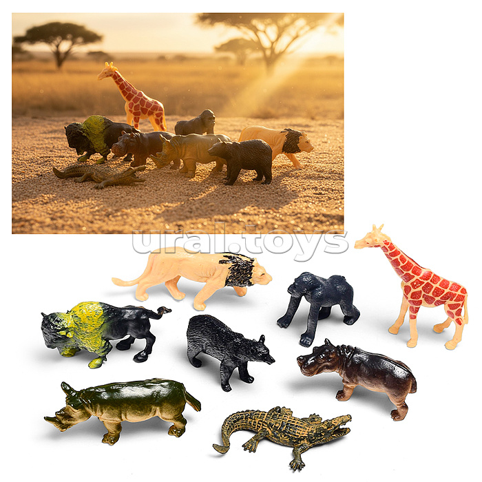 Набор животных "Природа в миниатюре" в пакете