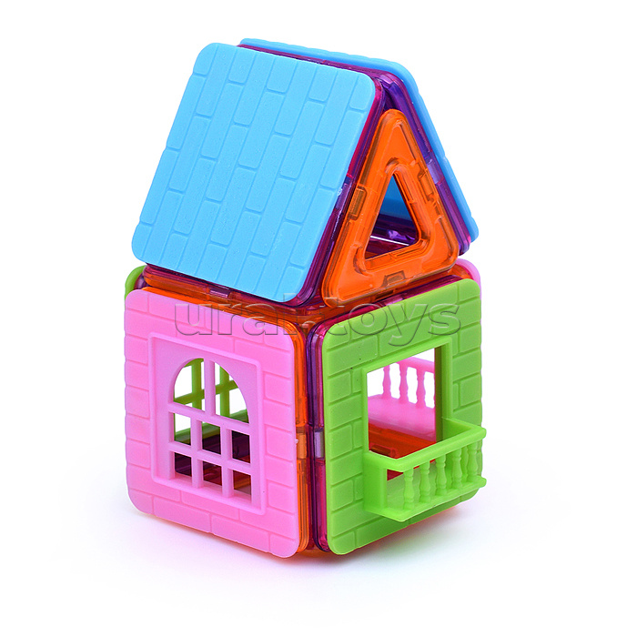 Конструктор магнитный "Машина" (68 дет.) в пакете