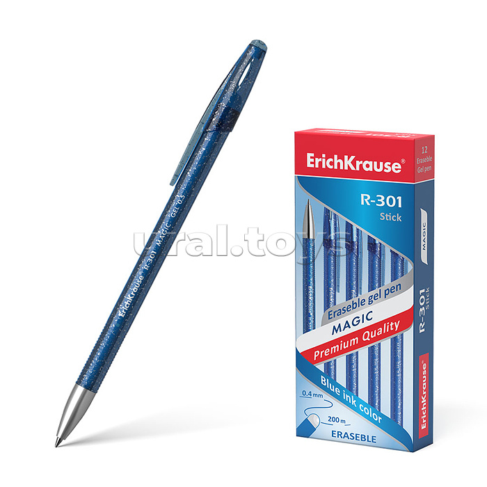 Ручка гелевая сo стираемыми чернилами R-301 Magic Gel 0.5, цвет чернил синий