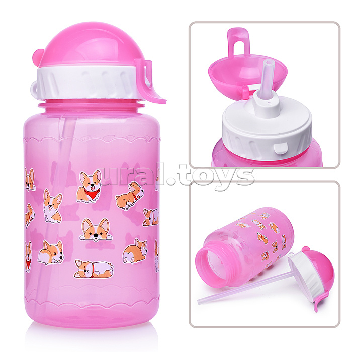 Бутылка для воды и других напитков, 350 мл, "Корги"